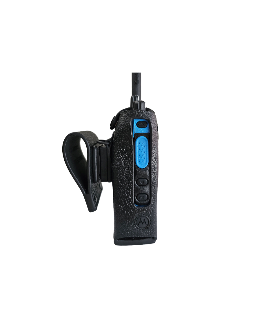 Mala de transporte em couro rígido para o MOTOTRBO R7Ex sem teclado